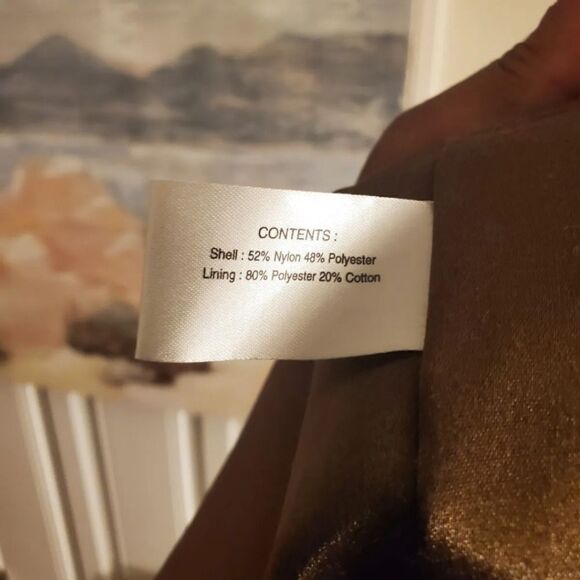 Vtg Gallery Water Repellent Accordian Plated Neckline Stylish Raincoat - Picture 11 of 13